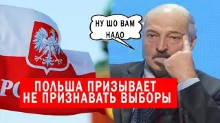 ПОЛЬША призывает не признавать выборы в БЕЛОРУССИИ | ВЫБОРЫ 2020