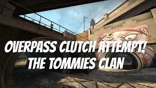 CS:GO - Overpass Clutch Attempt! (1v5)