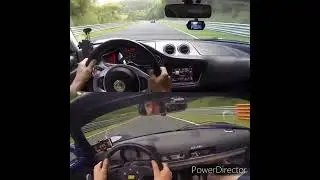 Lotus Evora S vs. Lotus Elise S1 K20 Nurburgring Nordschleife BtG 8.43 vs. 8.38 splitscreen