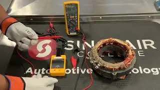 Sinclair Community College Automotive illustrates how to use an insulation or Mega Ohm Temeter