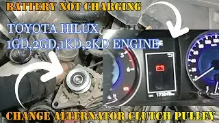 How to  Replace Alternator clutch pulley Toyota Hilux.@jovitsfadero