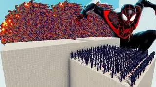 200x MILES MORALES + 1x GIANT vs EVERY GOD - Totally Accurate Battle Simulator TABS