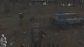 SCUM - Building a garage and getting interrupted.