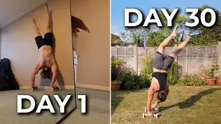 I tried handstands everyday for 30 days, this is what happened...