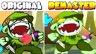 FNF V.S. Flippy ORIGINAL VS REMASTERED HD [FULL WEEK] - Flipped Out! [FNF MODS]