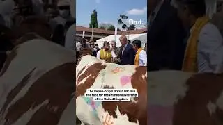 Rishi Sunak and wife Akshata Murthy offered gau pooja at England’s Bhaktivedanta Manor temple.