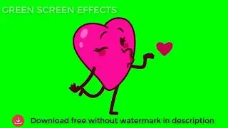 Emoji Heart Green Screen so cute 6 - Green Screen Effects