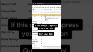 Create Progress Bar in Cell in Google Sheets | REPT Function | CHAR Function (Google Sheets) #shorts