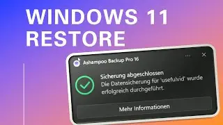 Ashampoo Backup Pro 16 - Windows 11 mit Rettungsmedium wiederherstellen