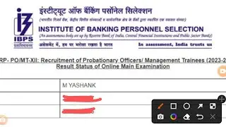 MY IBPS PO MAINS RESULT UPDATE | IN OR OUT?