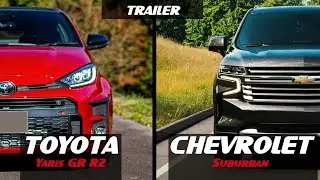 НОВЫЕ !!! Toyota Yaris GR RZ и Chevrolet Suburban 2021 года | трейлер ролика | #Toyota #Chevrolet