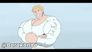 big boy growth muscle in the bathroom animation