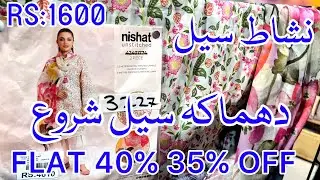 Nishat Azadi Sale Today | Flat 40% 35% Off nishat lawn sale today
