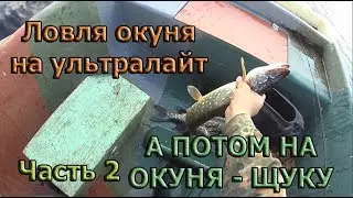Catching perch on ultralayt, and on perch pike. Part 2