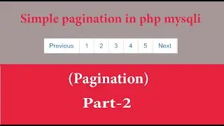simple pagination in php mysqli part-2
