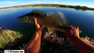 Pike and walleye Fishing from the shore/Spillway Fishing/Introducing New young Angler from Alberta!!
