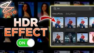 HDR Effect not Showing in Capcut
