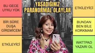 YAŞADIĞINIZ PARANORMAL HİKAYELERİ SIRALADIM | EVDE TEK BAŞIMA