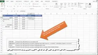 Use the ISBLANK, ISNONTEXT, ISTEXT, and ISNUMBER Functions
