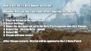 Skyrim 1.7 Patch Update and Dawnguard Release Speculation (for PC and PS3)