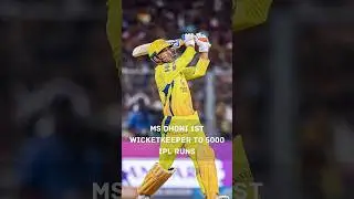 MS Dhoni 1st Wicketkeeper to reach 5000 runs in IPL history. #ipl #msdhoni