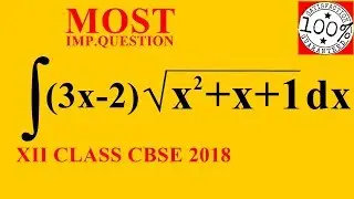 Q50 Class 12 Maths ∫(3x-2 ) √(x^2+x+1 )  dx Integrate 3x-2 sqrt x^2+x+1 Important Questions  CBSE