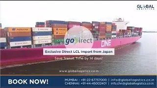Import from Japan! Save Transit Time by 14 days