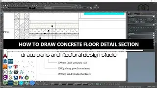 How To Draw Concrete Floor Detail Sections Floor Slab Detail Concrete Floor Construction Detail