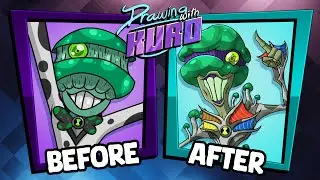 Kuro Draws a Funky Mushroom Alien