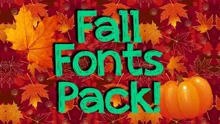 🍁 Fall Fonts Pack! 🍁