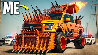 Trolling Cops with 100 Spike Cars on GTA 5 RP