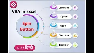 spin button | vba in excel tutorial | spin button function | vba function in excel | excel video