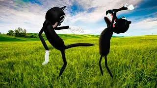 Картун Кэт против Картун Дог в нашей реальности! Мультяшный Кот оказался предателем? 9 серия