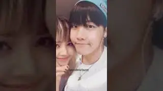 j hope with lisa so cute #bts#edit#blackpink#jhope#lisa#😊#