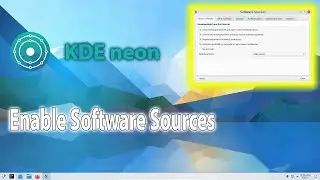 Enable "Software Sources" option, in KDE neon