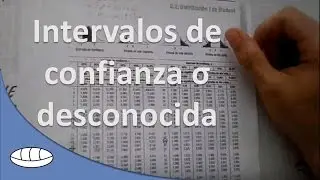 Intervalos de confianza cuando se desconoce la desviación estándar poblacional