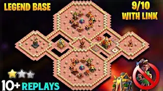 TH16 NEW *LEGEND* Base With *10+ Replays* |Anti Root Rider Base Layout| New Th16 Base Link -Coc