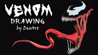 Venom Speed Drawing / Рисуем Венома! / DA