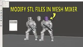 Modify 3d Models & STL Files Using Mesh Mixer