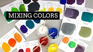 How To Mix Colors | Primary Colors | Make Different Color Paint | How To Make Brown, Gray & More