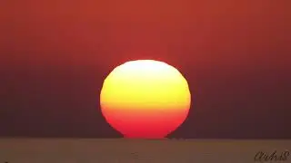 Beautiful Sunset at Black Sea 4K.