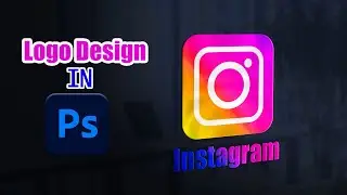 Instagram Logo design in Photoshop easily 2024// logo design