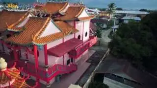 The view of Papar, Sabah from aerial.