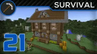 Rex Plays Minecraft - Episode 21: Cottage & Charged Creeper!