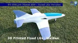 BD OWLjet 70mm EDF 6s - w/ 2s+4s 3300mAh LiPo Battery - Maiden