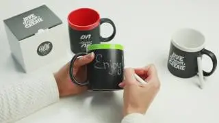 Чашки на которых можно рисовать мелом от Gifty