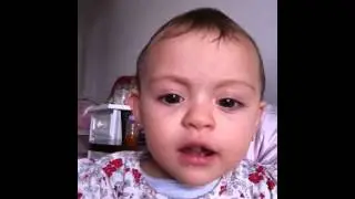 Baby learning to talk
