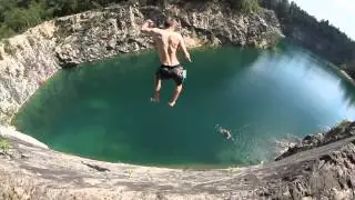 Cliff Jumping in Sweden