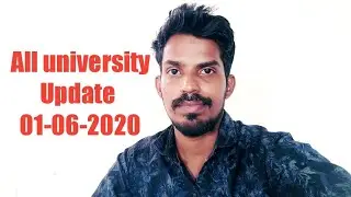 All university update :01-06-2020