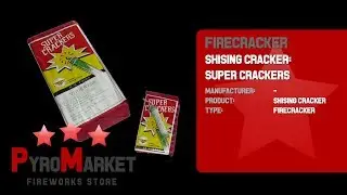 Super Crackers / Shising Cracker / China Böller / graue oder grüne Lunte / @ PYROMARKET PL